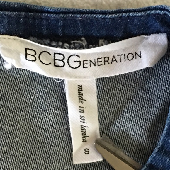 BCBGeneration women’s jean tank top Small - Picture 3 of 4